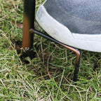 CIM Metall Gartenstecker Windrad Bicycle Yellow wetterfest Antik-Effekt Ø18cm