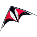 CIM Lenkdrachen Power Hawk Red Black Drachen 155cmx75cm inkl. Steuerleinen