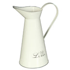 Waschtisch mit Set Emaille Waschschüssel LE BAIN und Krug Nostalgie pur Bad Deko