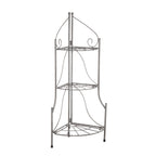 Nostalgisches Eckregal Metall 65cm Landhaus Regal f.Küche,Bad,Flur Blumenständer