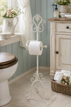 Toilettenpapierhalter Schmiedeeisen Antik Landhaus WC Bad Klopapierhalter Deko