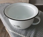Le Bain Emaille Topf Nachttopf Nostalgie franz. Landhausstil Neu OVP shabby chic