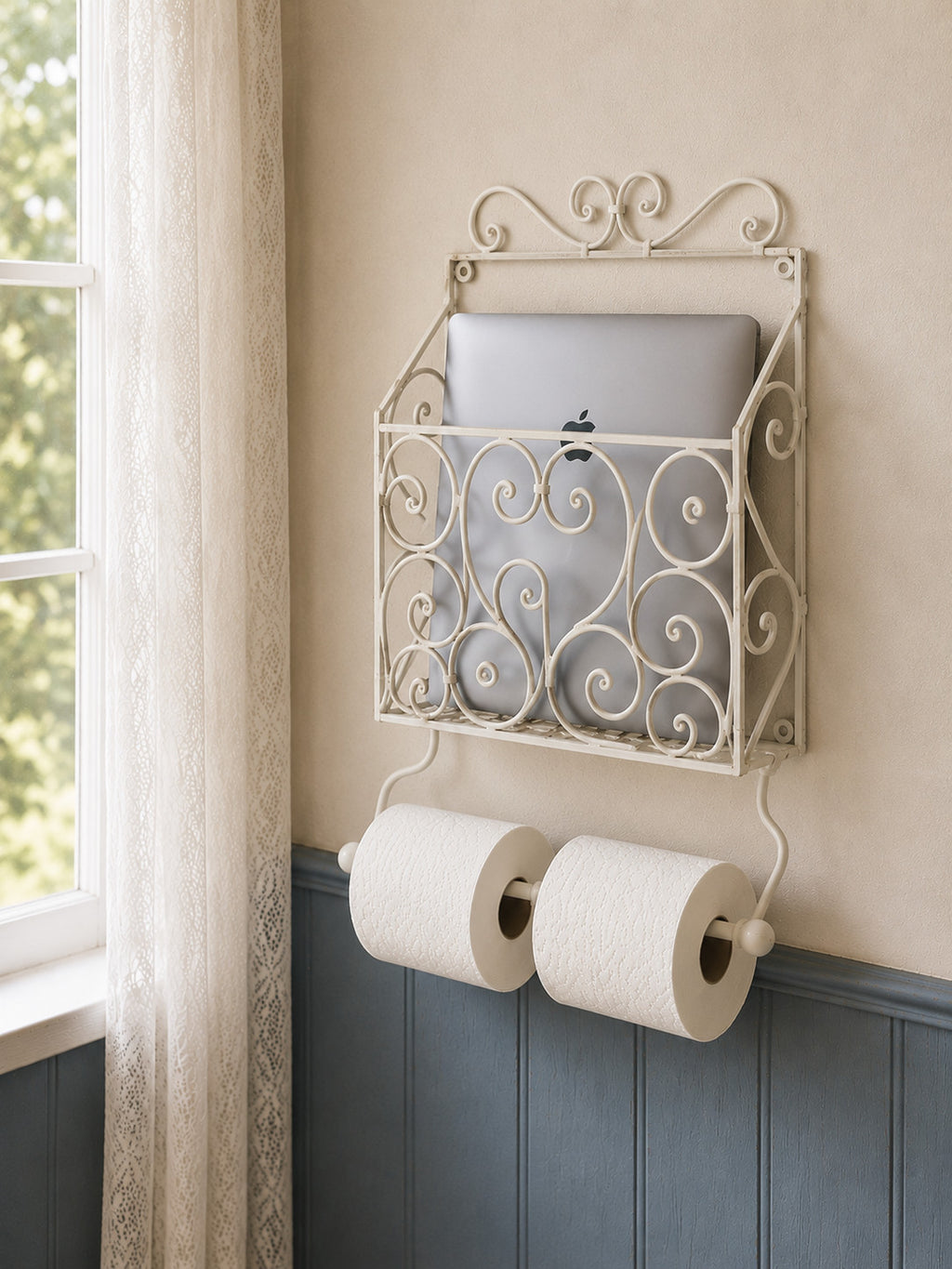 Zeitungsständer zum Aufhängen Handtuch-Halter fü Toilettenpapier u. Küchenrollen