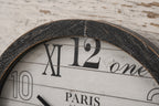 Wanduhr xxl  PARIS Holz Vintage Shabby Nostalgisch Wohnzimmeruhr Loft ø 60cm