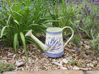 Gießkanne dekorativ Lavendel-Design  Krug Metall  Nostalgie Kanne