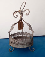 ArtFerro Pflanzkrone 25cm Landhaus Shabby Chic Antik Stil Neu Blumentopf
