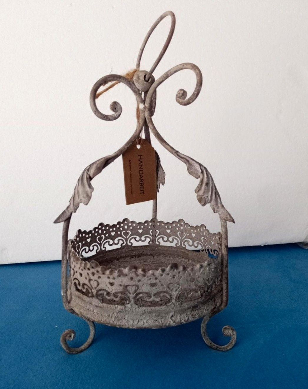 ArtFerro Pflanzkrone 25cm Landhaus Shabby Chic Antik Stil Neu Blumentopf