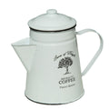 Emaille KAFFEKANNE 26cm  emailliert Deko Nostalgie Landhaus COFFEE TIME