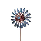 CIM Doppelwindrad Windräder Windspiel Garten Metall bunt Gartenstecker Design