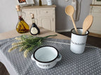 Emaille Suppenschale 14cm  emailliert Behälter für Suppe Suppentopf Geschenkidee