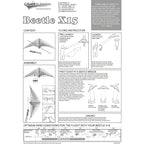 CIM Lenkdrachen BEETLE-X 15 Sunset Drachen 150cm x 83cm inkl. Gurtschlaufen