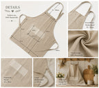 Geschenkset Schürze Ofenhandschuh Topflappen Baumwolle Landhaus Küche Ambiente H