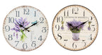 Wanduhr LAVENDEL Küchenuhr NOSTALGIE Provence Vintage ø28cm Wanddeko FlurUHR