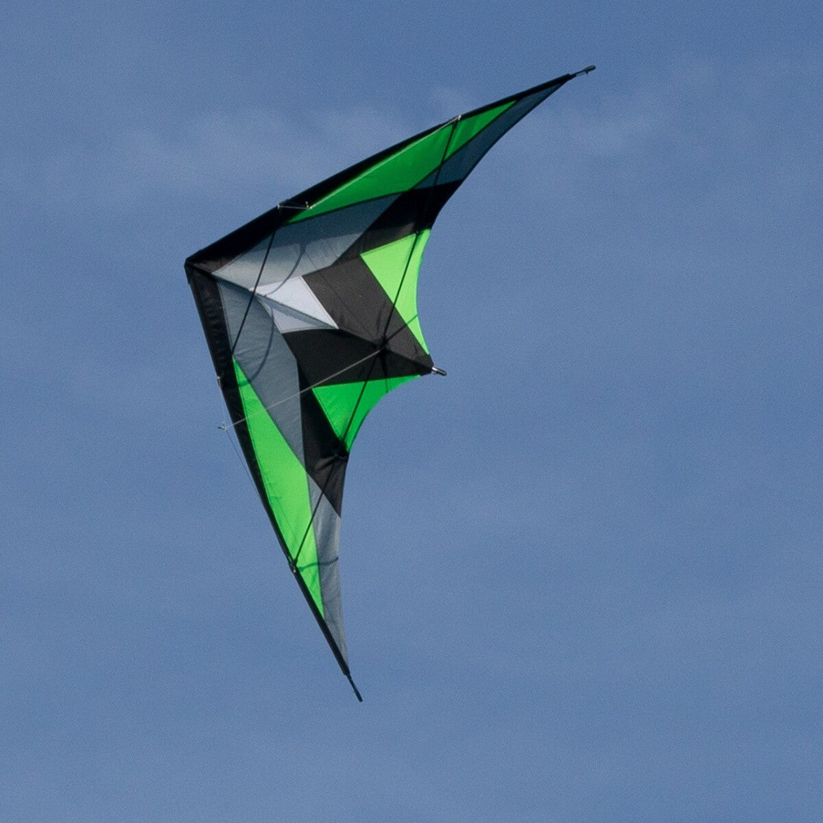 CIM Lenkdrachen Katana Green Drachen 170cm x 90cm inkl. Steuerleinen Flugdrachen