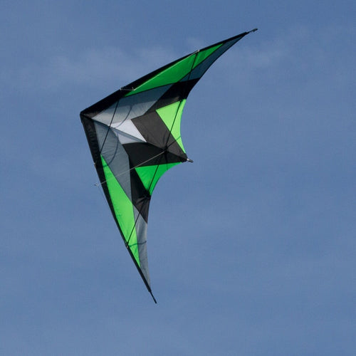 CIM Lenkdrachen Katana Green Drachen 170cm x 90cm inkl. Steuerleinen Flugdrachen