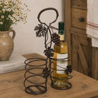🍷 Flaschenträger 2 Flaschen Antikbraun Eisen Weinträger Wein Geschenk Vintage