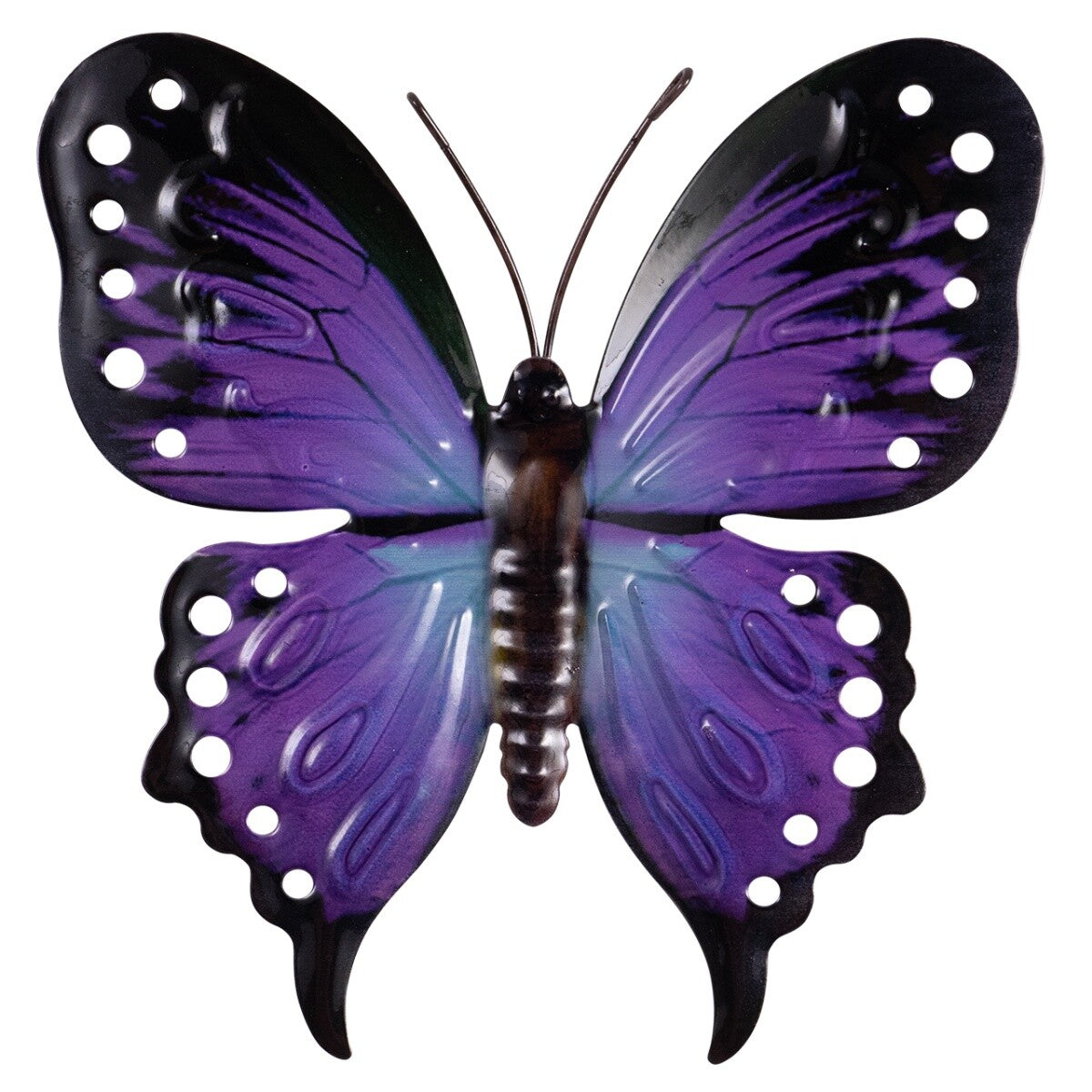 CIM Metall Wanddeko Schmetterling 3er-Set Midnight Trio Wandbild Geschenk Deko