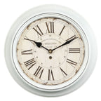 Wanduhr Metall Glas Shabby 30cm Küchenuhr Wohnzimmeruhr WandDeko VINTAGE PORT A
