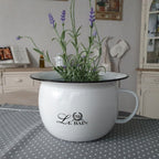 Le Bain Emaille Topf Nachttopf Nostalgie franz. Landhausstil Neu OVP shabby chic