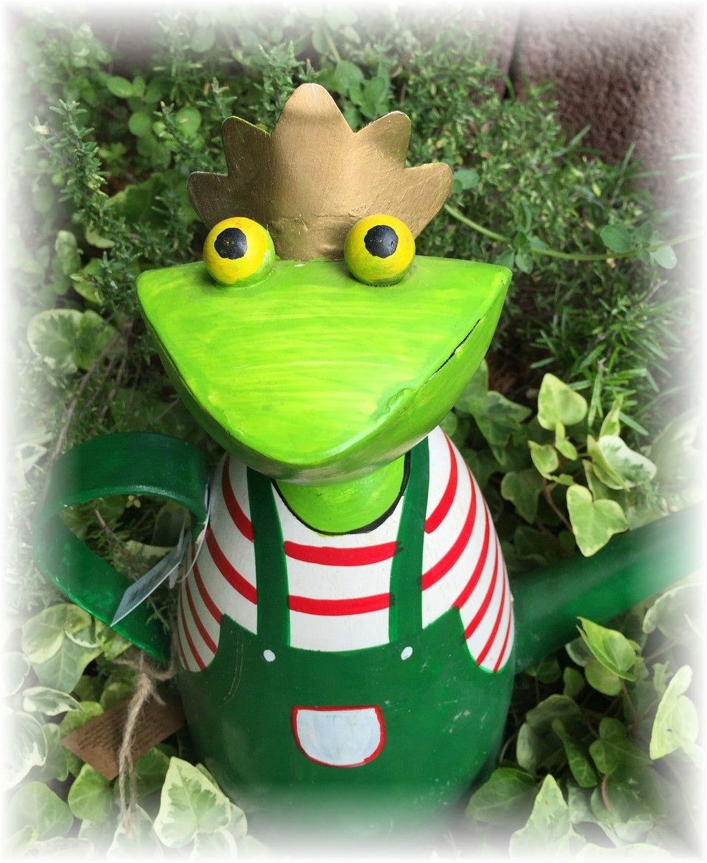 🐸 Lustige Froschkönig Gießkanne Frosch Figur Gartendeko Blickfang Geschenkidee