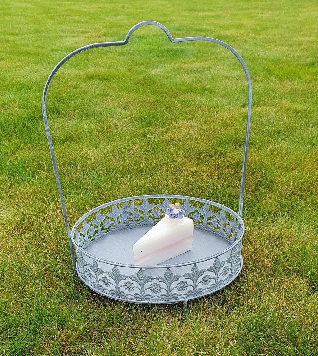 ETAGERE Deko f. Obst Kuchen Blumen Servierständer Tablett Halter f.Bistro Garten