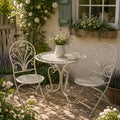 ✨ Gartentisch mit 2 Stühlen 3tlg Bistro Set Schmiedeeisen Gartenmöbel Vintage