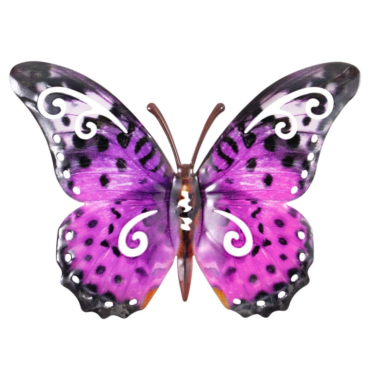 CIM Metall Wanddeko Schmetterling 3er-Set Speckled Wandbild Geschenk Deko