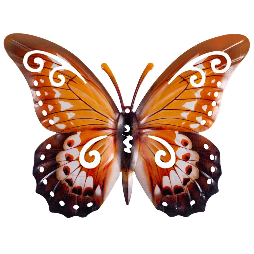 CIM Metall Wanddeko Schmetterling 3er-Set Autumn Mix Wandbild Geschenk Deko