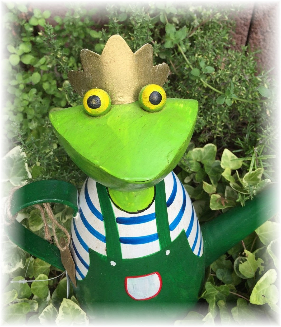🐸 Lustige Froschkönig Gießkanne Frosch Figur Gartendeko Blickfang Geschenkidee